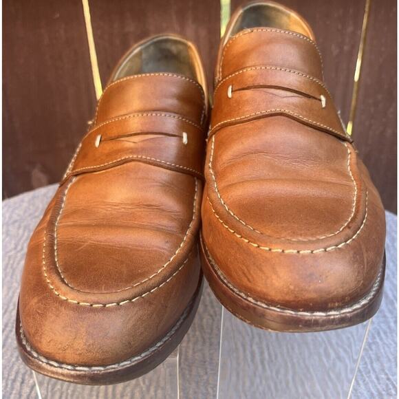 Men\'s Johnston & Murphy Brown Leather Penny Loafer Size 9m main image 7